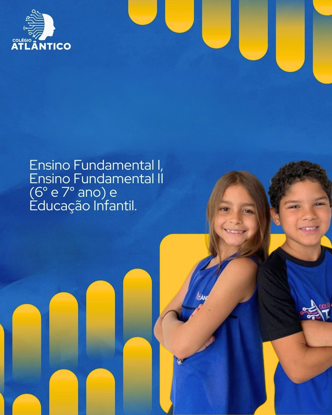 Ensino Fundamental II do Colégio Atlântico — alunos do 6º e 7º ano em ambiente escolar